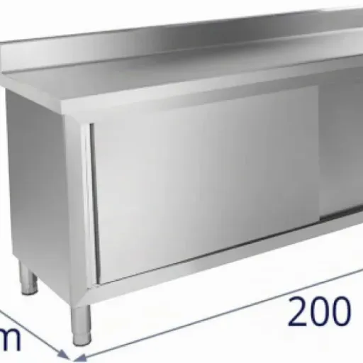 Test Royal Catering RCAT-200/60-C : le meuble bas inox qui fait le job en cuisine pro