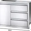 Test Napoleon Module encastrable 3 tiroirs + 1 porte : du costaud pour ranger proprement sa cuisine extérieure