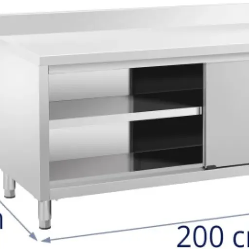Test Royal Catering RCSSCB-200X60-E-B : le meuble bas inox costaud qui fait le job en cuisine pro
