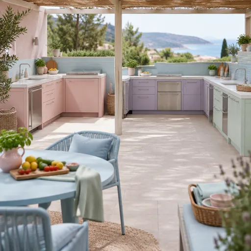 Cuisine extérieure en L ou en U : quelle configuration pour quel espace
