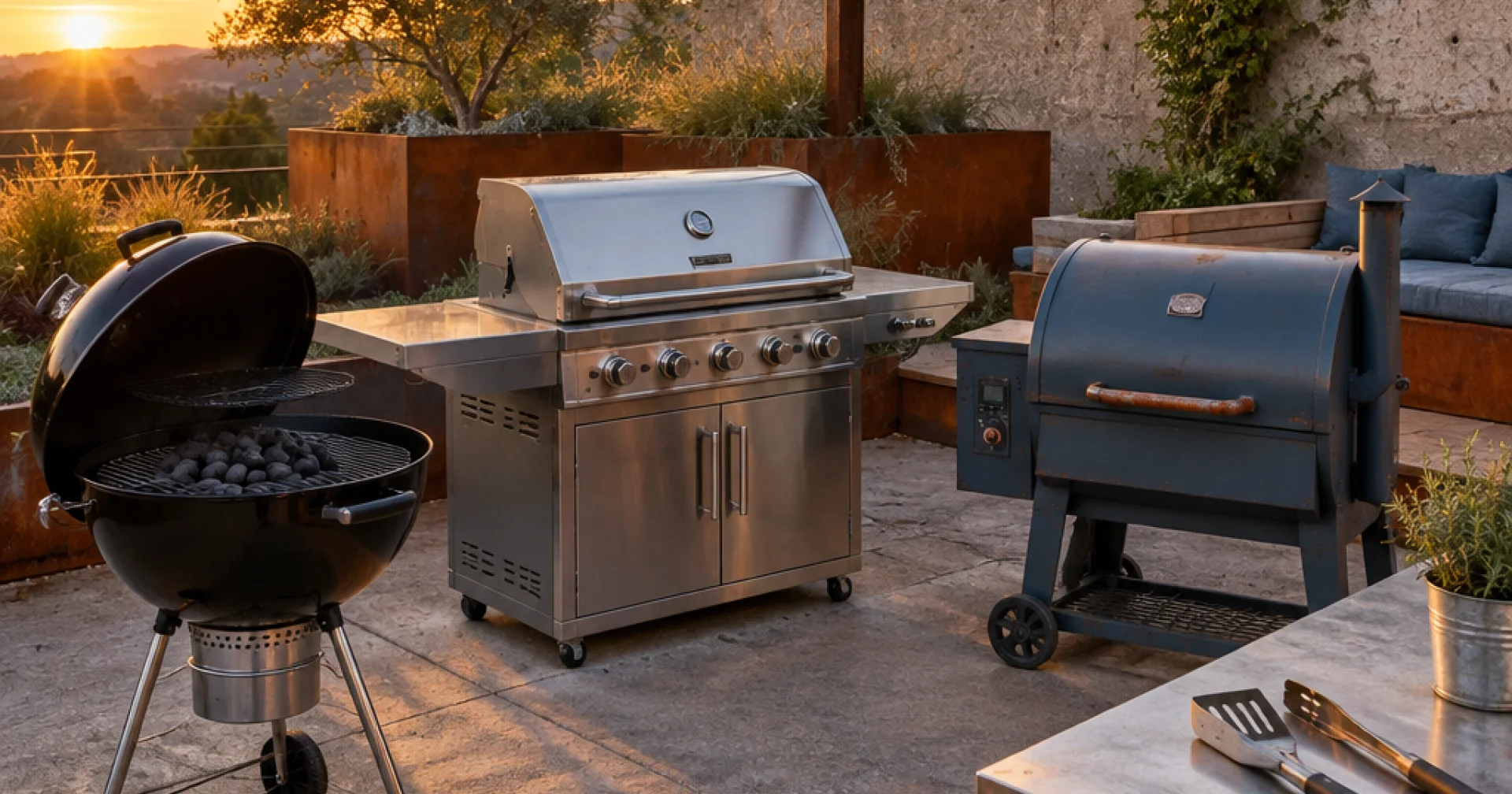 Le barbecue à charbon a encore un avenir face au gaz et au pellet