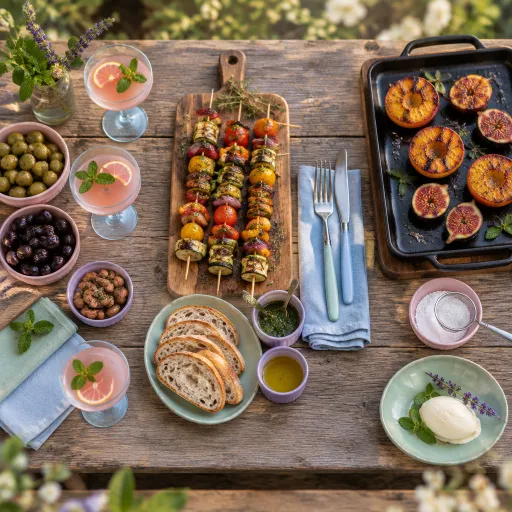 Apéro long, repas tardif, dessert à la plancha : la soirée d'été en trois temps