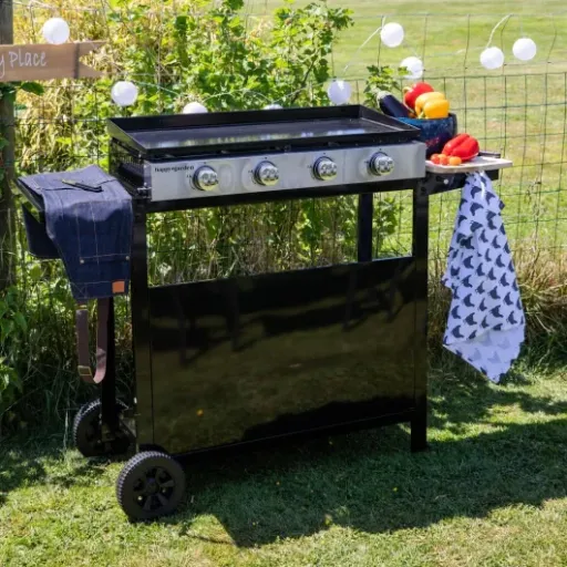 Test Happy Garden MÉRIDA 4 brûleurs : la plancha qui fait le job sans trop en faire