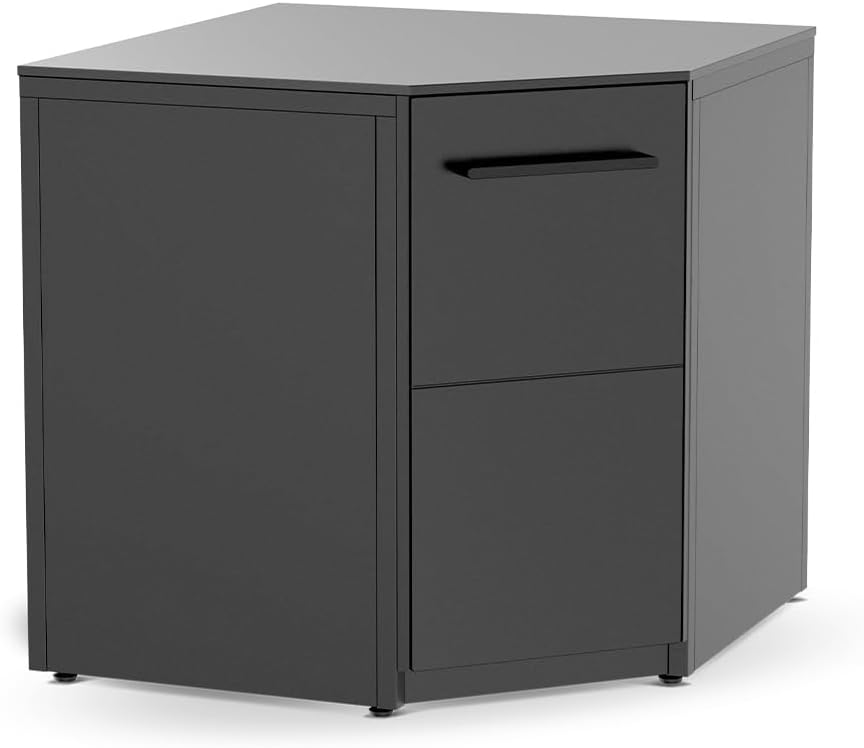 ® Module d'angle Cuisine d'Été/Extérieur – Meuble Barbecue & Plancha avec Plan de Travail HPL – Acier Résistant & Cache-Bouteille de Gaz – 90x90x90 cm 90cm