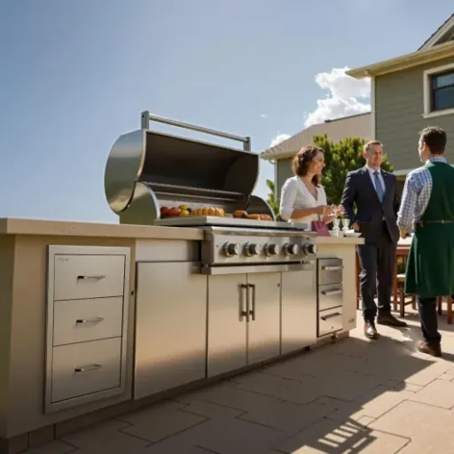 Test VEVOR Meuble Tiroir de Cuisine Extérieur : du rangement inox qui fait le job pour un îlot barbecue