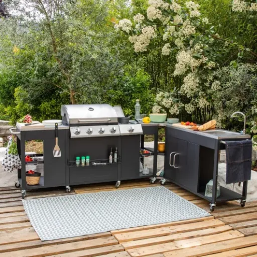 Test Happy Garden Cuisine d'angle Texas : grosse cuisine extérieure, mais pas sans compromis