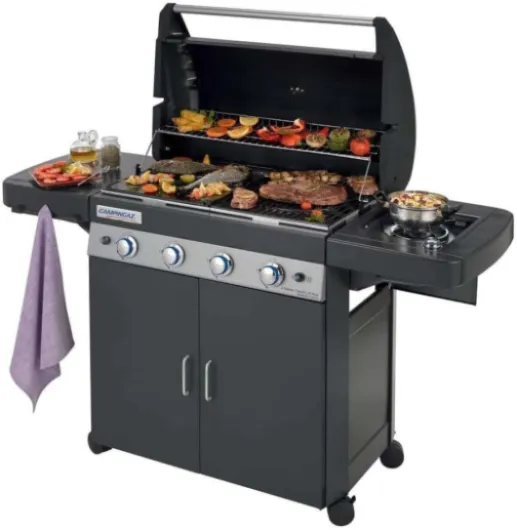 Barbecue à gaz 4 Series Classic LS Plus, noir, 160 x 60 x 116 cm, 2000031360