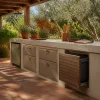 Frigo extérieur, rangements étanches, poubelle masquée : organiser le hors-champ de la cuisine