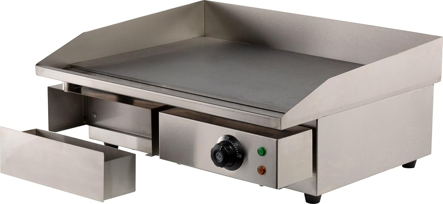 Plancha electrique professionnelle lisse - Combisteel - Acier inoxydable