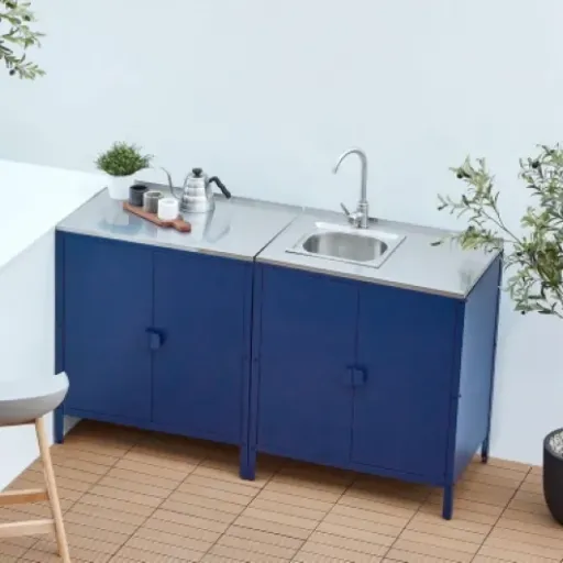 Test Beliani Vilama : la commode de jardin avec évier qui fait le job sans chichi
