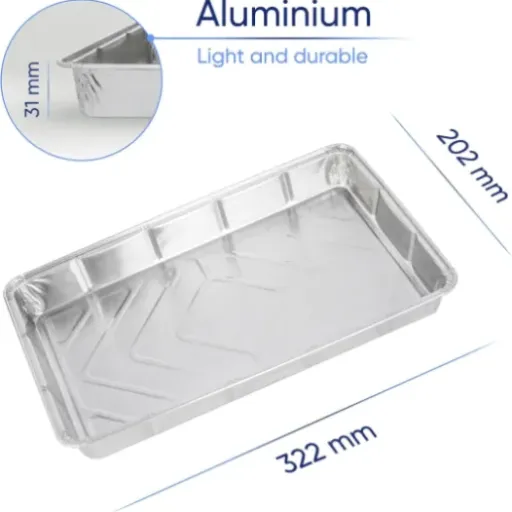 Test Coppice Barquettes Aluminium 32x20x3cm : les grandes barquettes qui simplifient le four, le BBQ et l’air fryer