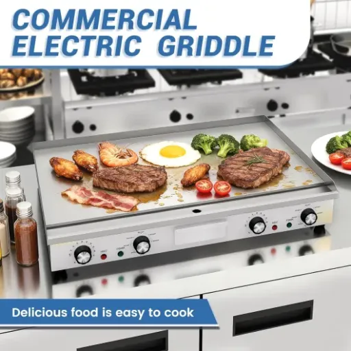 Test MOOTACO Plancha électrique 73 x 40 cm : la grosse plaque pour grillades à prix encore raisonnable