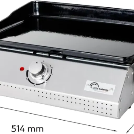 Test LITTLE BALANCE 8713 Biscarosse 50-35 : la plancha électrique costaude pour les gros repas dehors