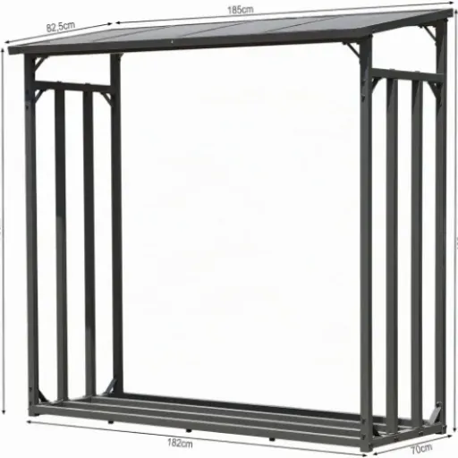 Test QUICK STAR Étagère métal pour bois de cheminée : du sérieux pour stocker 2,3 m³ à l’abri