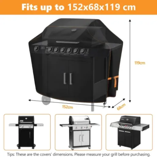 Test Housse Barbecue Extérieur 420D (QLSXLB) : la bâche pas chère qui fait le job sous la pluie
