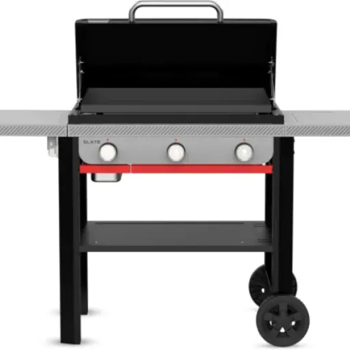 Test Weber SLATE GPD 71 cm : la grosse plancha fixe qui fait sérieuse mais pas donnée