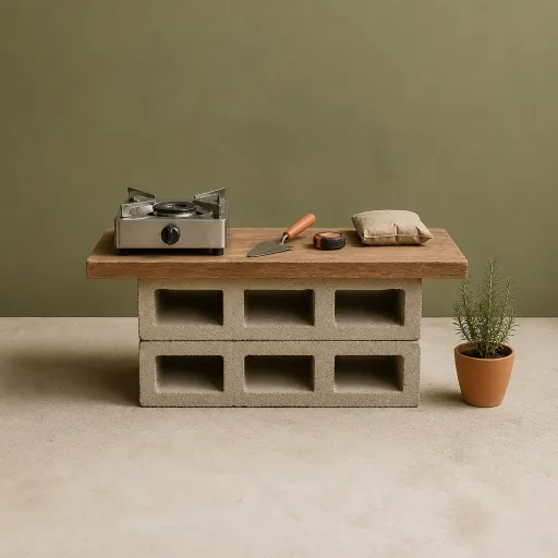 Îlot de cuisson DIY : construire un support en parpaings pour moins de 300 €