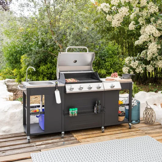 Cuisine d'extérieur Texas - 4+1 Brûleurs 17,2 kW