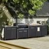 Test Cozze Cuisine extérieure basse H70 : le meuble plancha costaud qui fait le taf sur la terrasse