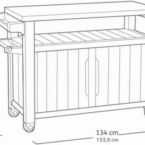 Test Keter Unity XL : la desserte de jardin qui fait le job pour les barbecues