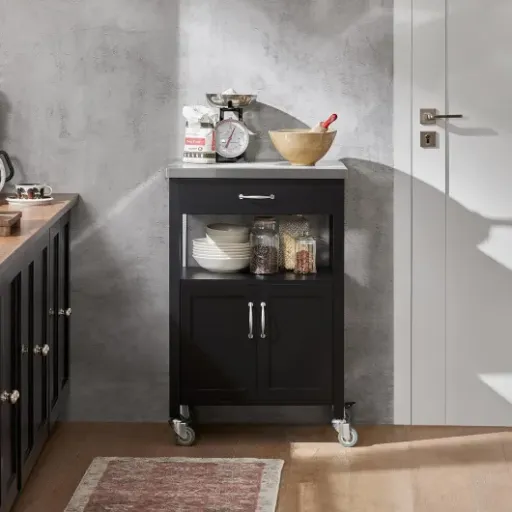Test SoBuy FKW22-SCH : la petite desserte inox qui sauve les petites cuisines