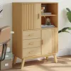 Test buffet haut Olden en pin massif : du rangement costaud sans trop de chichis