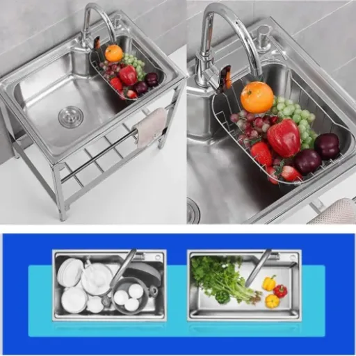Test évier inox 68x44cm FTGENSM : pratique pour le garage, mais fin et souvent cabossé