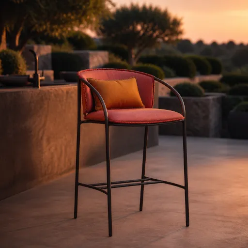 Choisir une chaise design de bar pour sublimer une cuisine extérieure paysagée