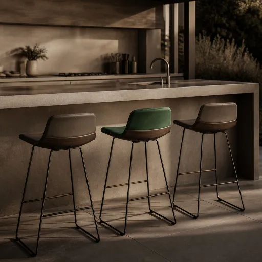 Choisir un tabouret de bar au design italien pour sublimer une cuisine extérieure moderne